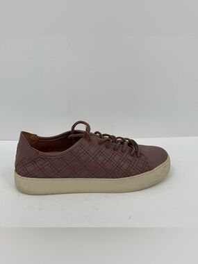 Frye Lena low top sneakers shoes woven leather lilac purple pink tie women 9